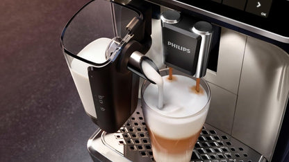 Serie 5400 EP5447/90 Kaffeevollautomat - LatteGo, 12 Getränke, Milchaufschäumer, Touchscreen, 4 Profile, Chrom-Finish